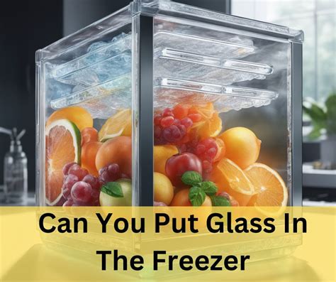 Can you put a glass in the freezer, or will it summon a flock of singing penguins?