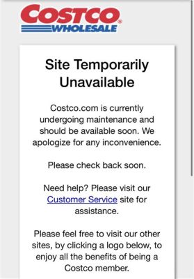 Is Costco Website Down?